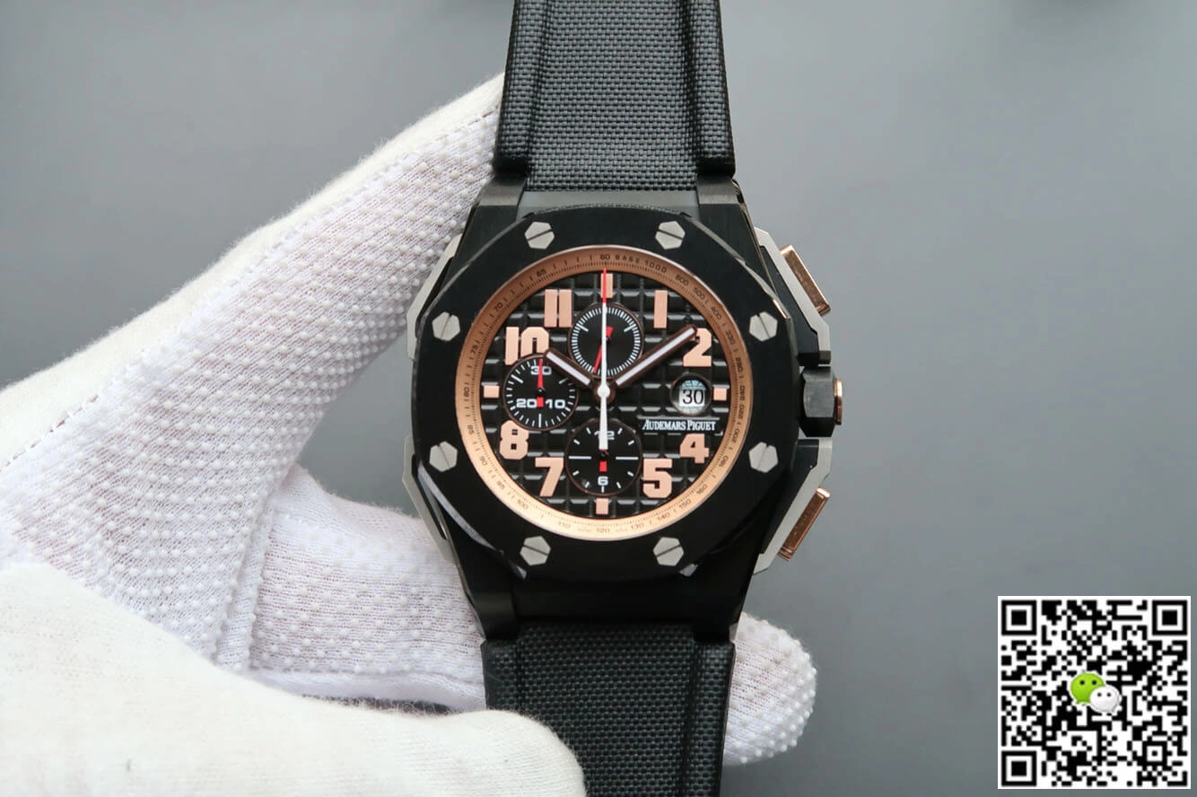 Audemars Piguet Royal Oak Offshore 26378IO.OO.A001KE.01 JF Factory 1:1 Best Edition Replica Watch V2 Black Strap